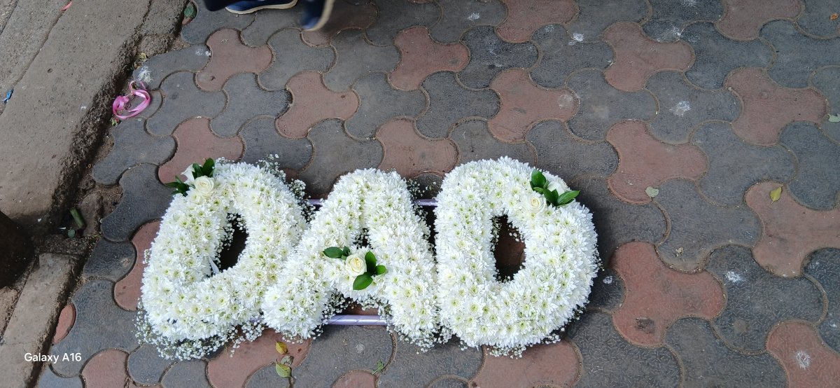 Personalized Farewell Letter Flowers In Loving Memory Floral photo 2